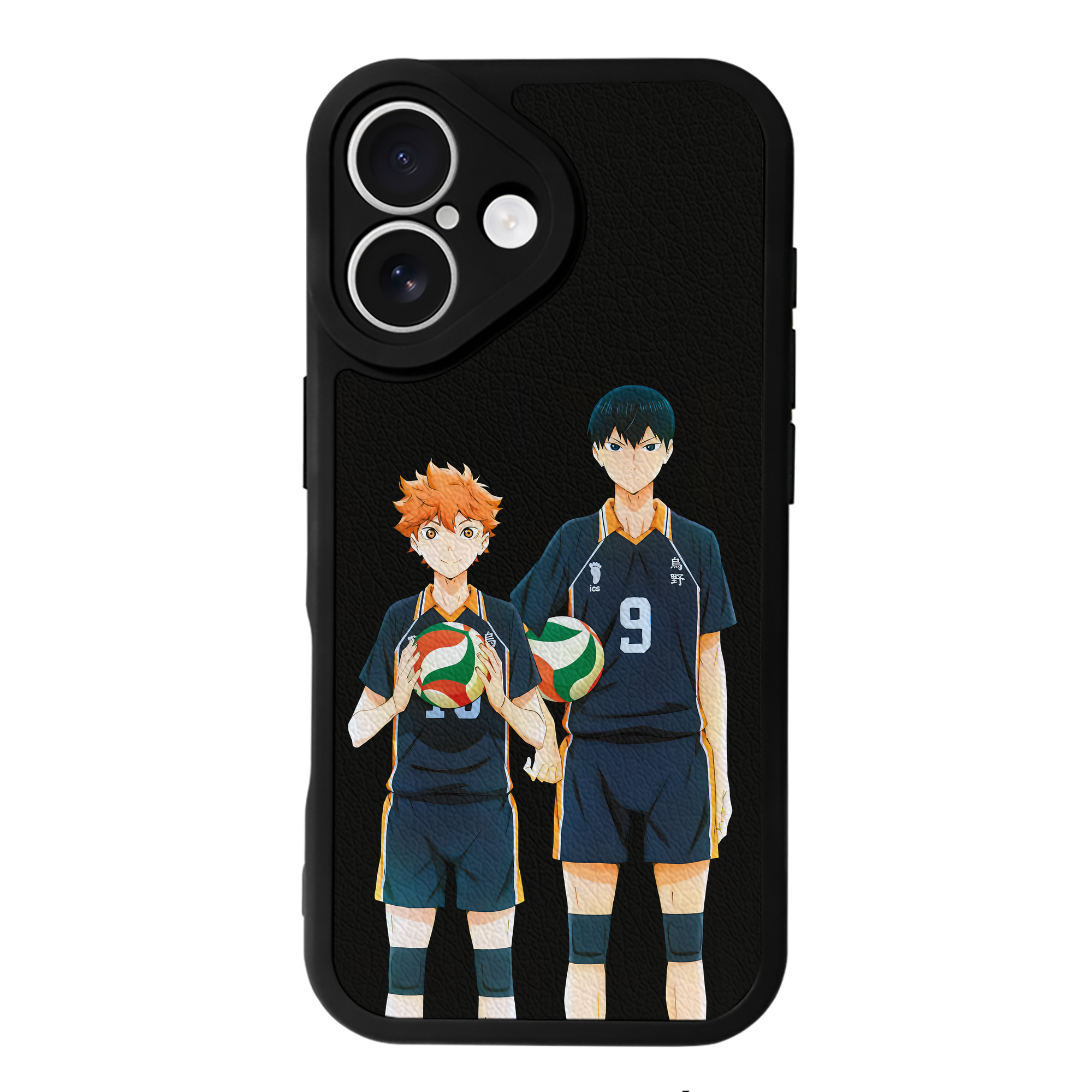（画像用） ハイキュー!! Haikyu!! 【iPhone 16シリーズ対応】シリコンスマホケース（レザー調） 材質：シリコン